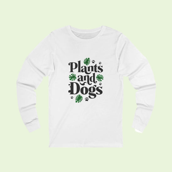 Plant and Dog Lover Long Sleeve Tee
