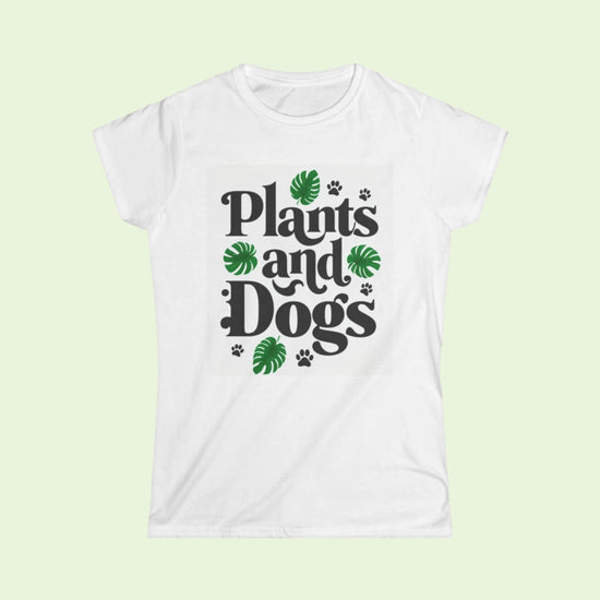 Plant and Dog Lover Git T-shirt